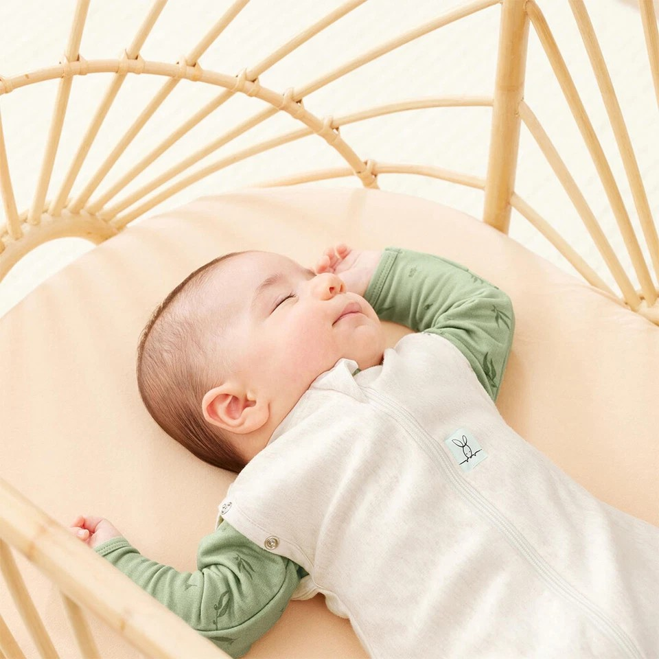 Ergopouch baby/Infant Cocoon Swaddle Bag | Tog 0.2 Size 3-6 Months | Oatmeal Marle