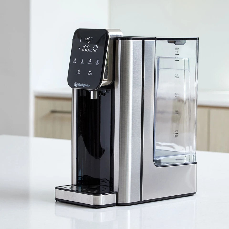 Westinghouse 2.7L Digital Instant Hot Water Dispenser/Urn/Boiler | Beautifully Designed Stainless Steel | Baby Bottle Function | Adjustable Presets