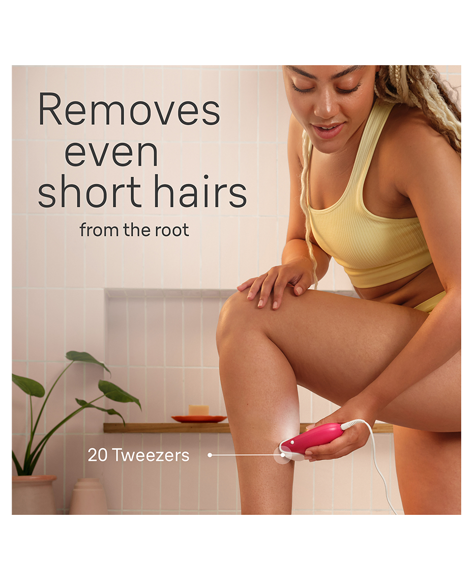 Braun Electric Epilator with Bikini Trimmer | No Wax Solution | Long Lasting Shave | Electric Hair Remover Epilating Tool