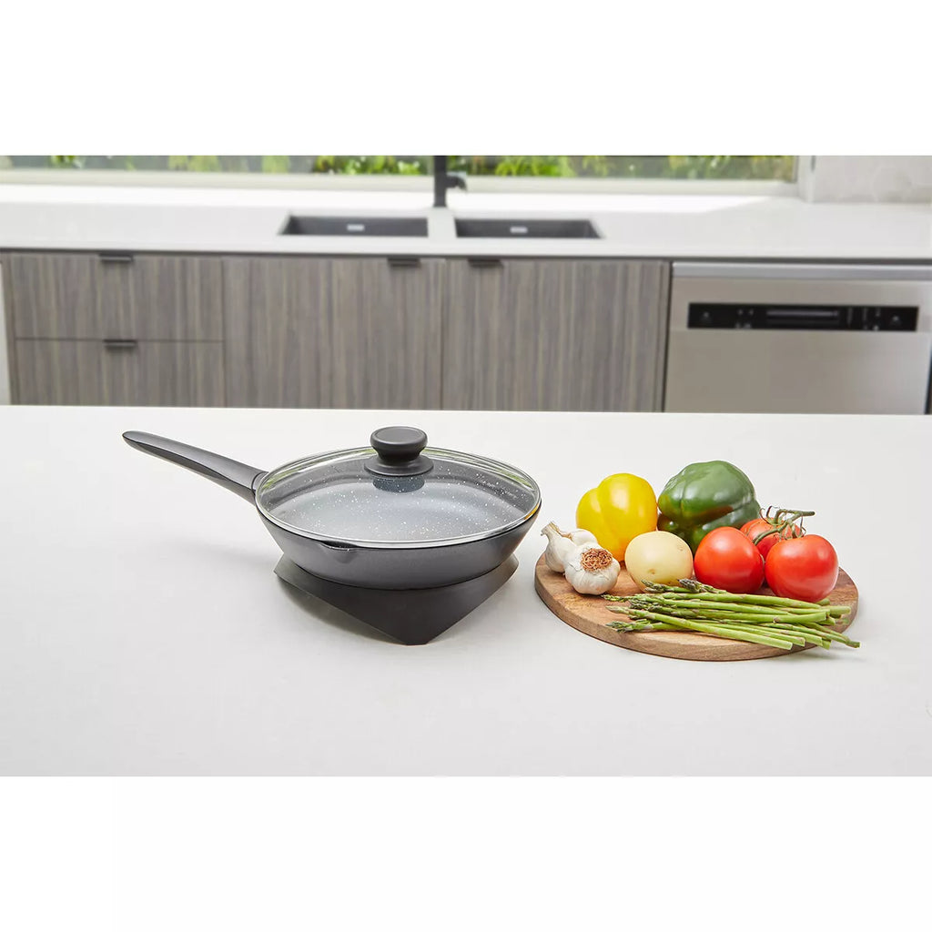 Westinghouse Electric Frypan | Portable Kitchen Benchtop Cooker | 26cm Skillet Heated Frying Pan