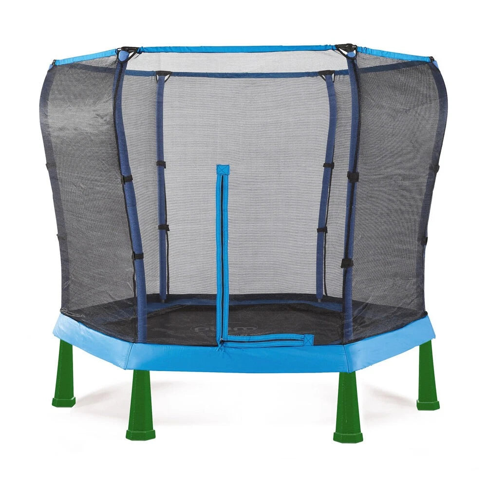 Plum Play 7ft Kids Junior Trampoline | Springless with Enclosure Blue 3-7Y+