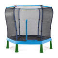 Plum Play 7ft Kids Junior Trampoline | Springless with Enclosure Blue 3-7Y+