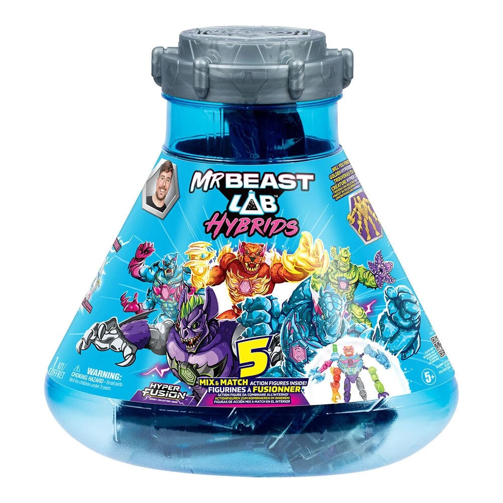 MrBeast Lab Hybrids Hyper Fusion | Mix & Match Action Figure Toys | Inspired by philanthropy and adventure