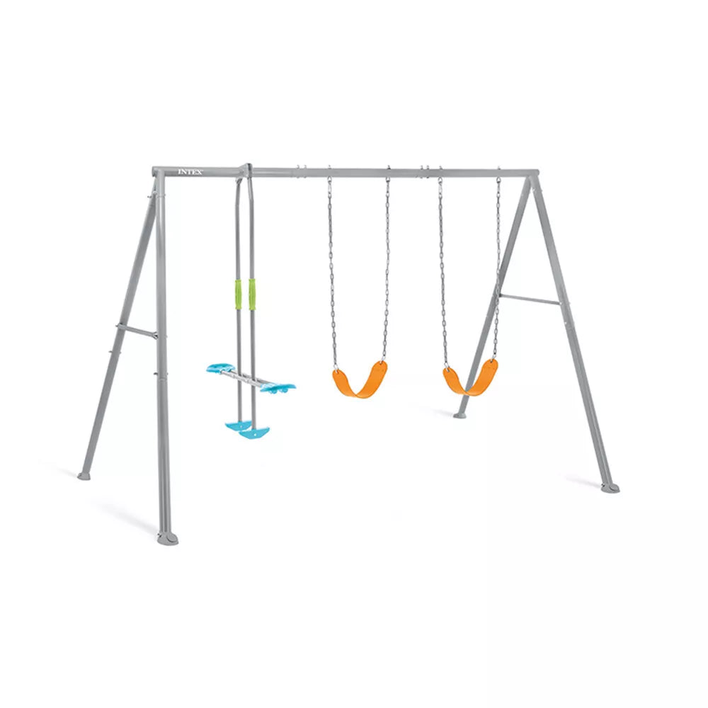 Intex Swing And Glide | Three Feature SteelKids/Childrens Backyard Swing | Set 3y+ | Outdoor Toys