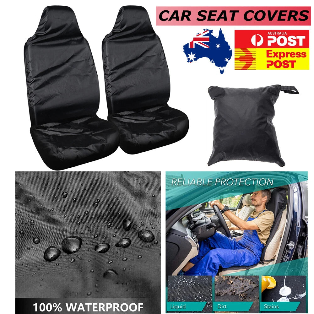 Pet Car Seat Cover | Pair Throw Over Seat Cover | Waterproof Seat Protector Universal