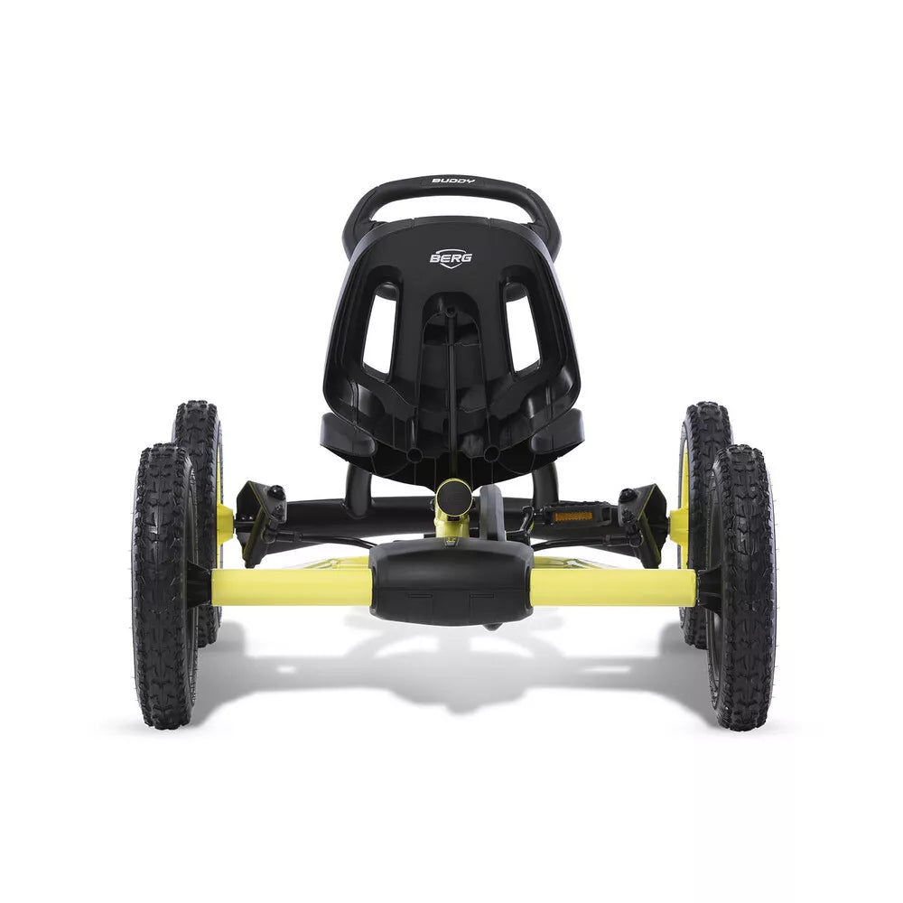 Berg Buddy Cross 2.0 Kids/Children's Pedal Go Kart | Ride On Toy Yellow/Black | Suitable for 3-8y