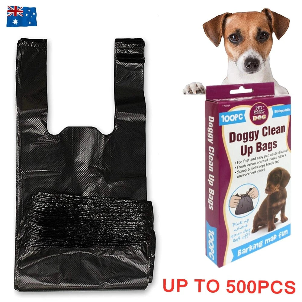 Dog Waste Bags | Pet Cat Puppy Poop Bag | 100 pcs Bio-degradable Scented Bags