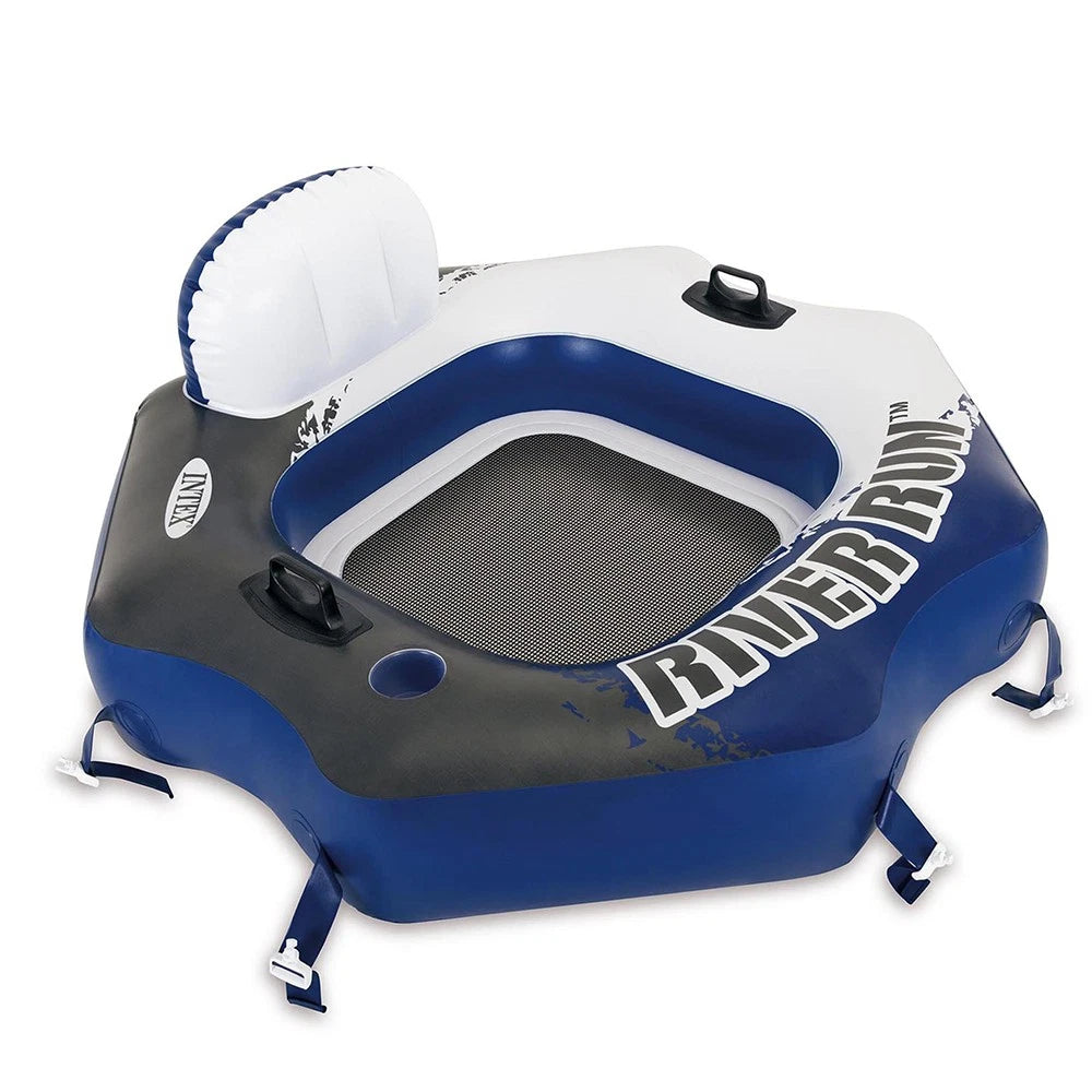 Intex 130cm Inflatable Lounge Ride-On Seat | Run Tube River/Pool/Float Adult/Kids