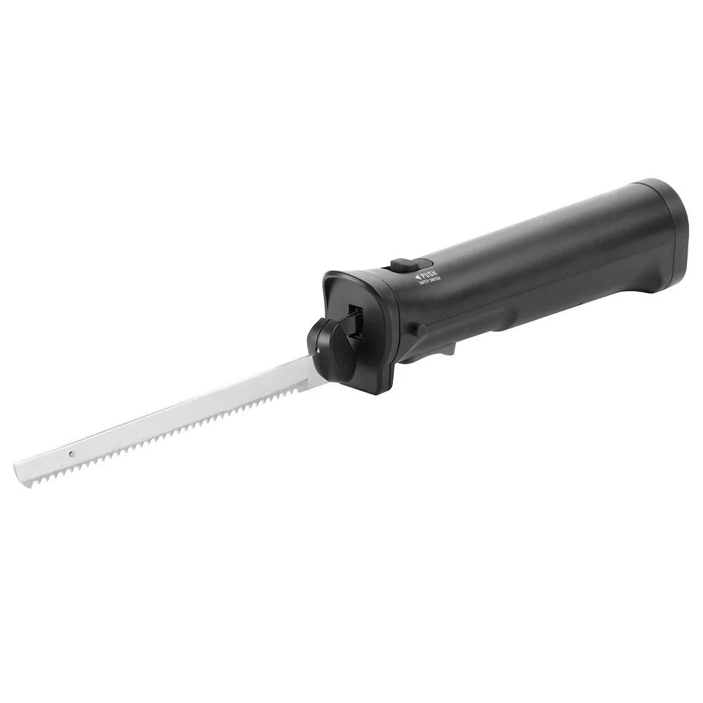 Lenoxx 2000mAh Stainless Steel Electric Knife | Rechargeable Cordless Electric LED Blade Knife |