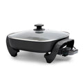 Greenlife Electric Frypan 4.7L Induction Safe Ceramic Multi-Function Pan Black
