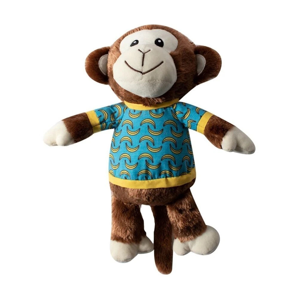 Petshop By Fringe Studio Bananas The Monkey Plush Dog Toy Extra Large