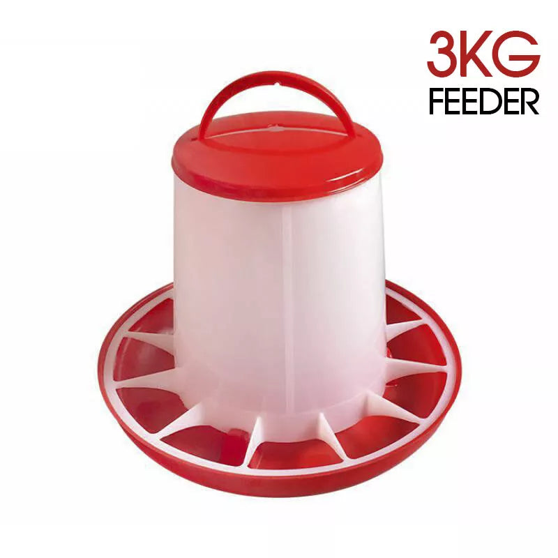 Portable Automatic Chicken Bird Chook Poultry Food Water Feeder Drinker Waterer