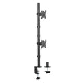 Activiva Dual-Screen Articulating Vertical Monitor Arm | Suitable for 13-22" Screens- Black | Ergonomic Work solutions