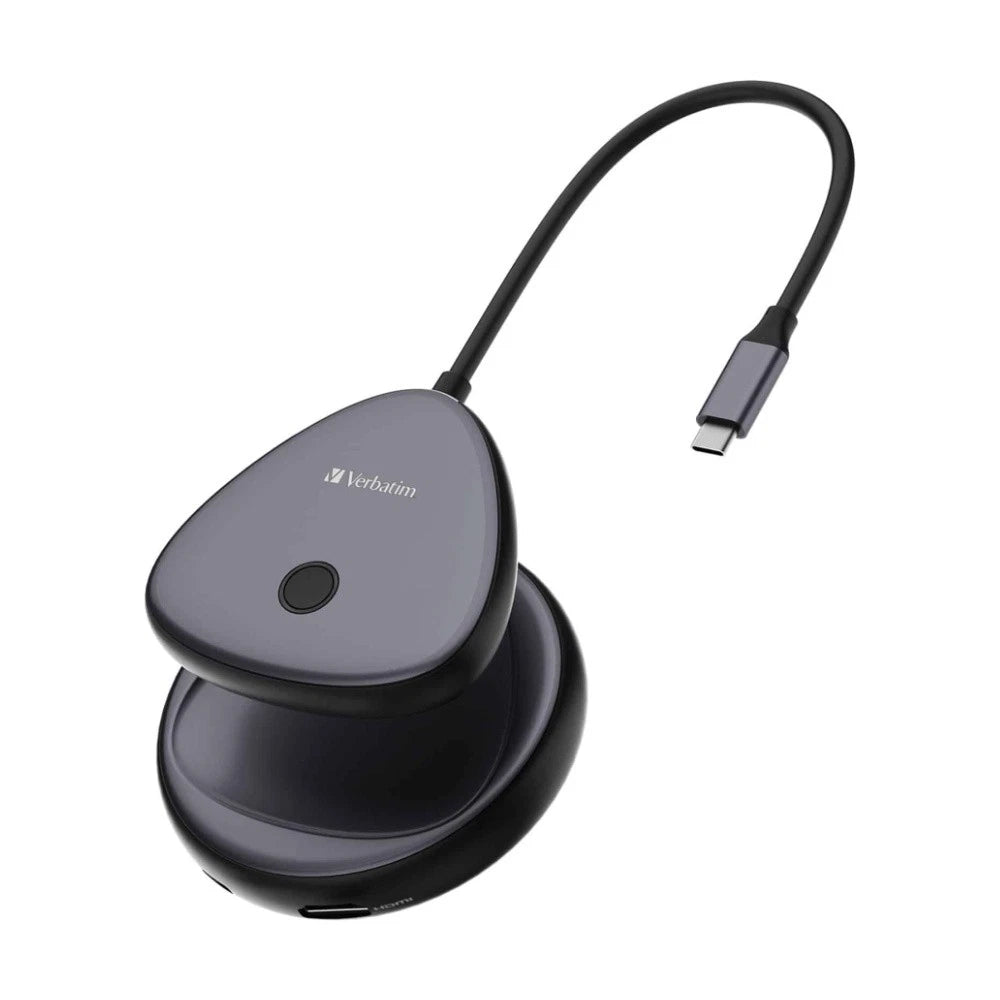 VERBATIM Portable USB-C Wireless 30hz HDMI Adapter Universal Compatible 4K