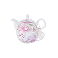 Gibson Gifts Roses & Dandelion Teapot | Teacup Drinkware Set w/Box | Brew herbals infusions | Hot Drinkware