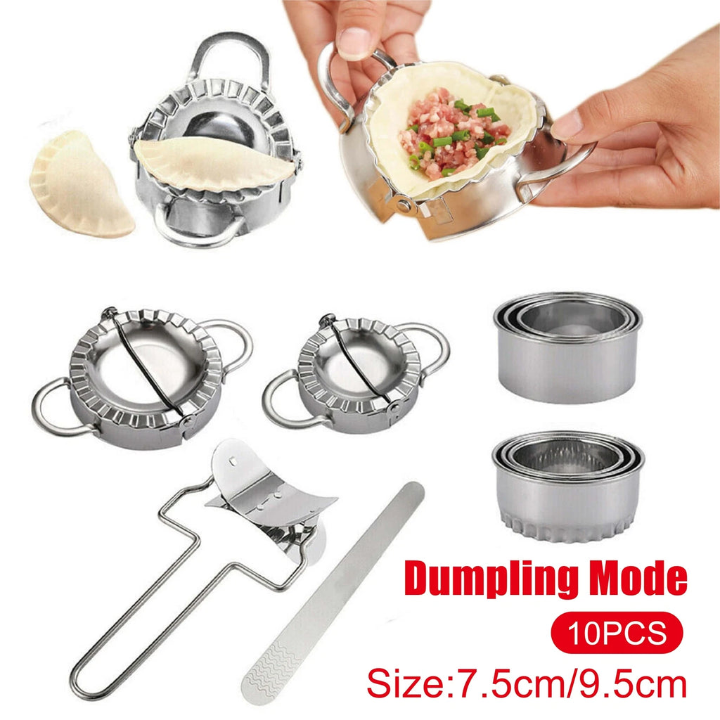 Dumpling Maker Stainless Steel | Dough Press Pie Ravioli Making Mold Mould - Dumpling Press Ring Cutter