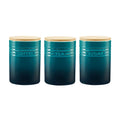 Baccarat Le Connoisseur Canister Jars | Set of 3 Jars | Cofee/Tea/Sugar Jars | Dolomite Stoneware