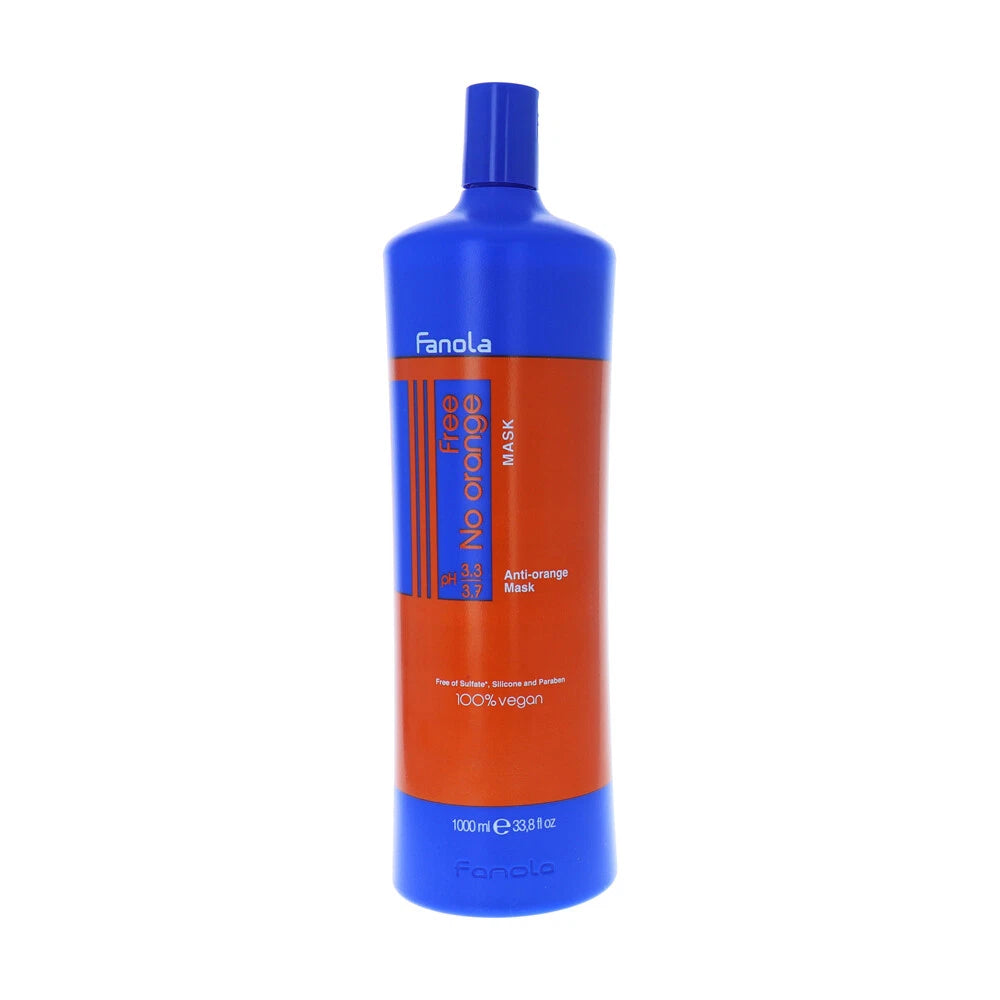Fanola 1000ml No Orange Mask Hair Care For Coloured Hair w/ Dark Tones