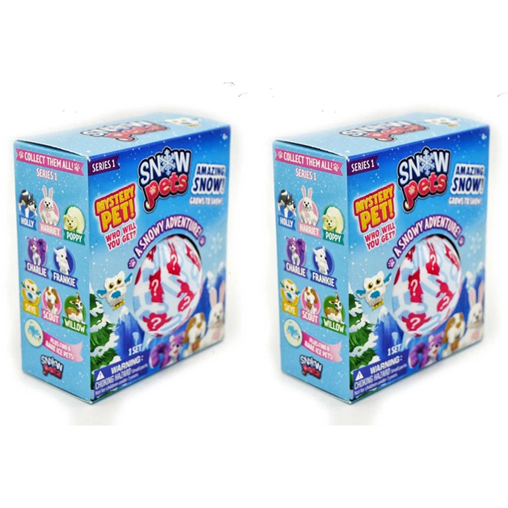2x Be Amazing Toys Series-1 Snow Pets Mystery Toy Surprise Figure Play Kids 5y+