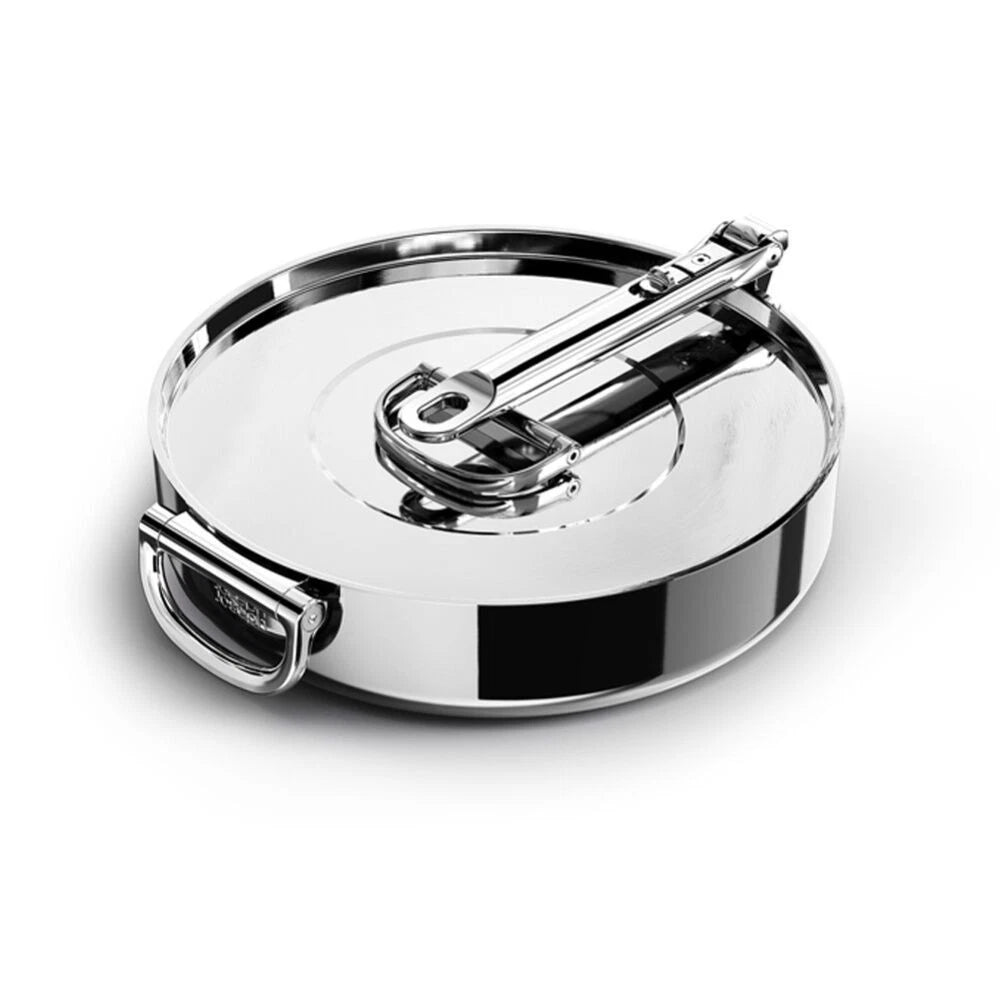 Joseph Space Saving 28cm Induction Saute Pan W Lid & Folding Handle Steel