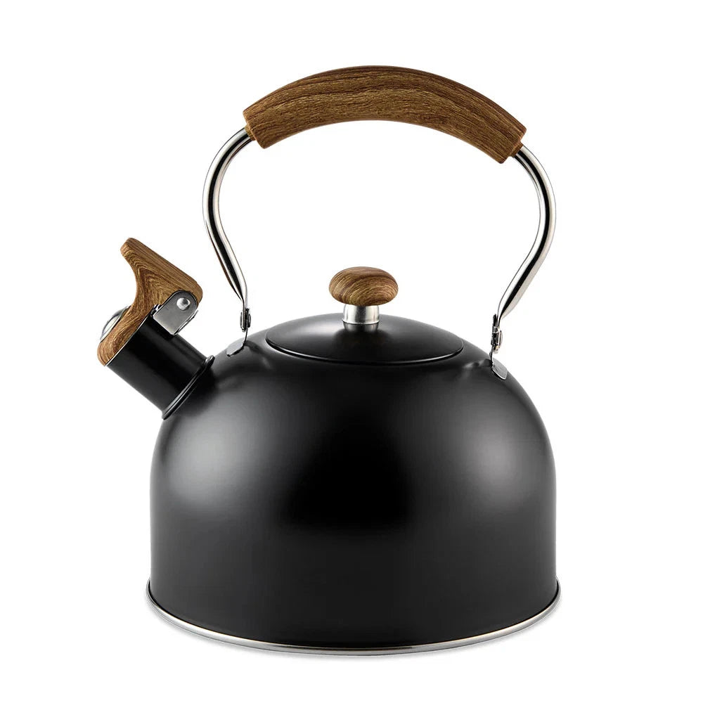 Baccarat Barista Tea House Italico Kettle 2.5L | Perfect Fusion of Functionality and Style | High Quality Stainless Steel | Stylish Wooden Handle
