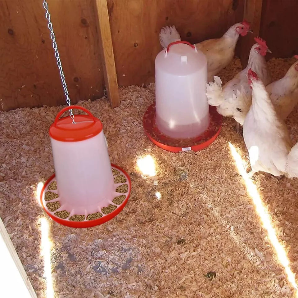 Portable Automatic Chicken Bird Chook Poultry Food Water Feeder Drinker Waterer