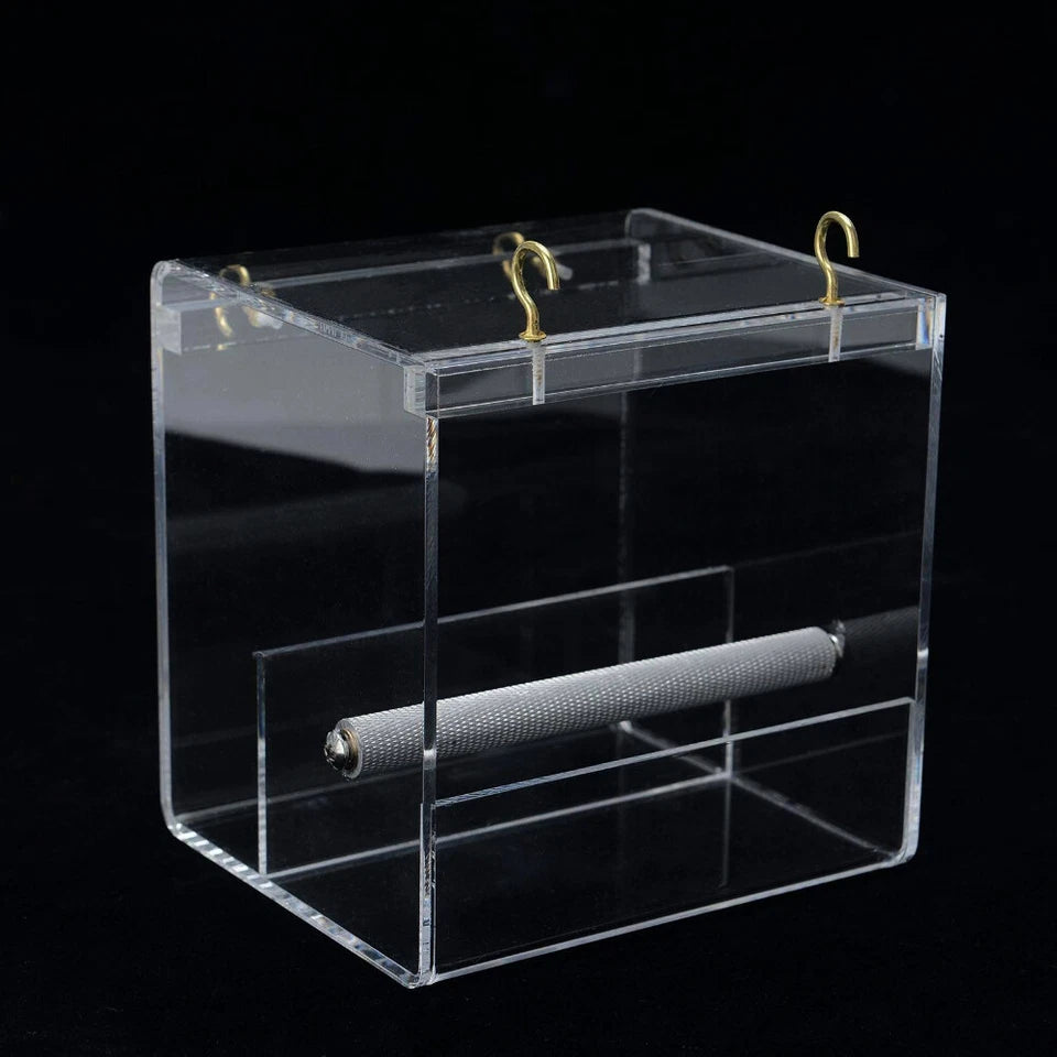 Automatic Acrylic Parrot Feeder | No Mess Bird Cage Seed Feeding | No Mess Feeder