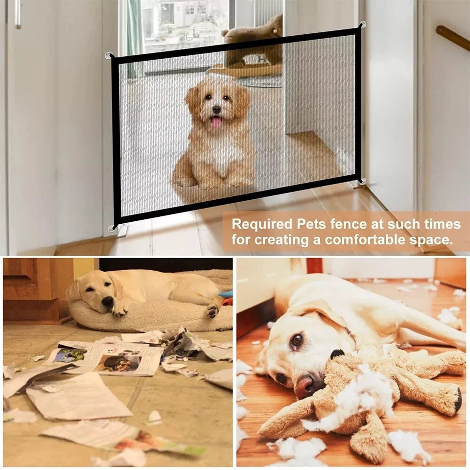 Dog Pet Gate Mesh | Safe Fence Barrier Guard | Stair Enclosure Baby Puppy Safety Net | 72x180 CM
