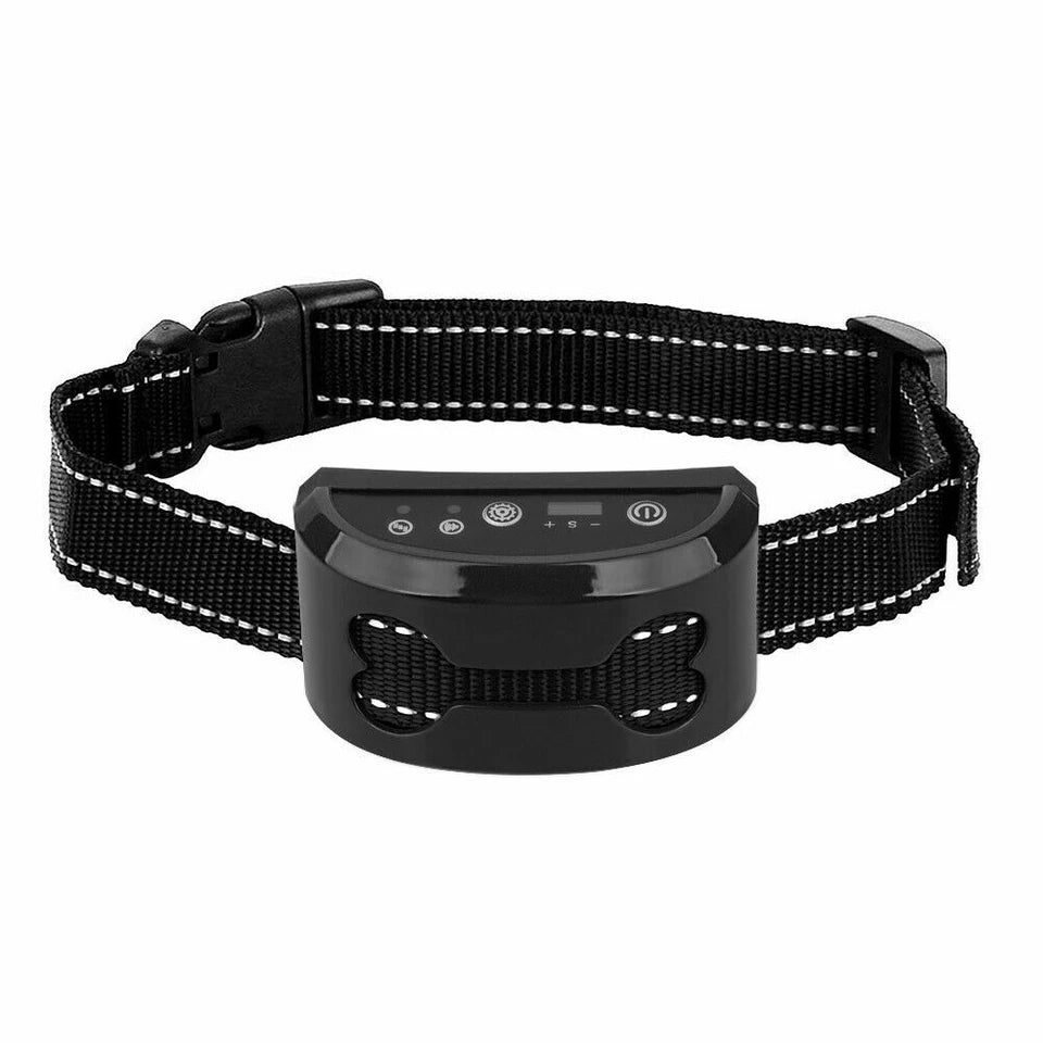 Humane Adjustable Anti Bark Collar | USB Recharge | Nylon Strap Safe | Pain Free Training | Non-Shock Waterproof | Intelligent Recognition | Safe and Pain Free