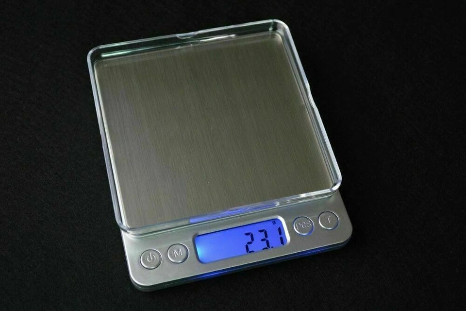 LCD Electronic Digital Metal Kitchen Scale | 0.1kg Accuracy Scales | Capacity 3kg | Super Slim