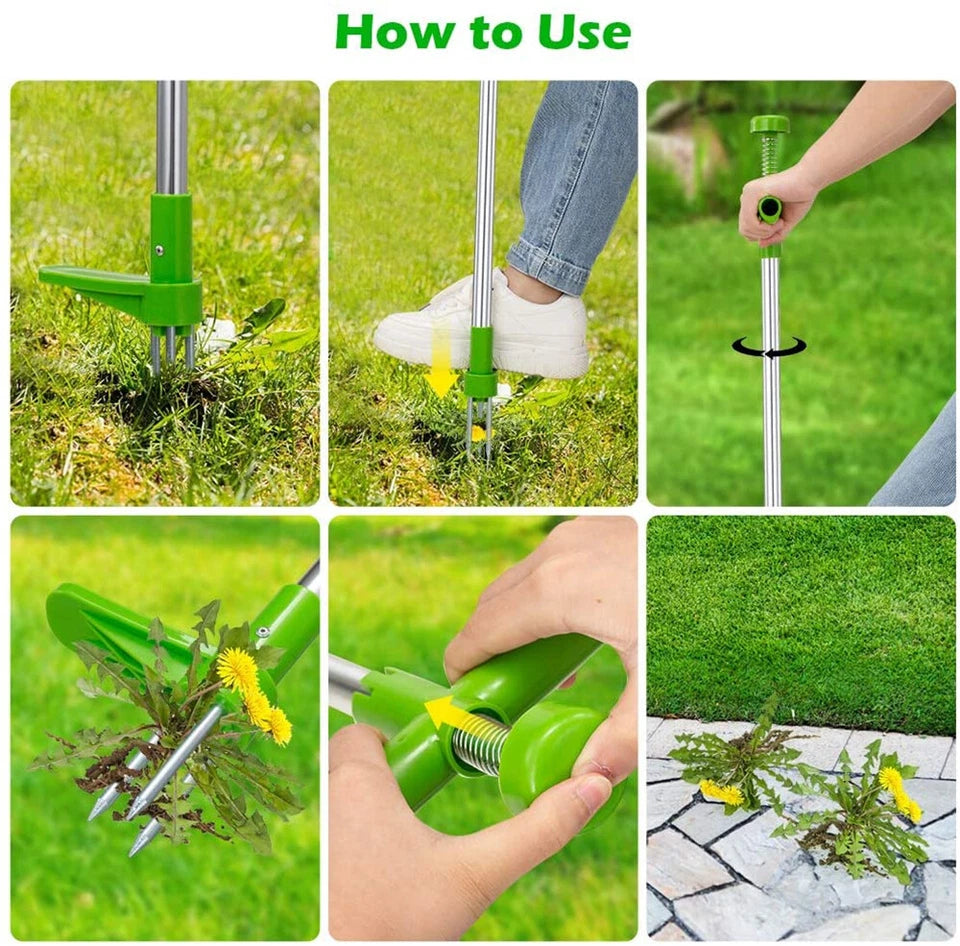 Weed Puller | Weeder Twister | Twist Pull Garden Lawn Root Killer | Remover Tool