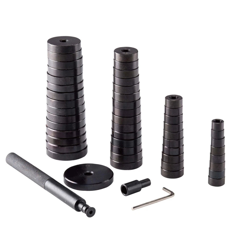 52PCs Custom Bushing Bearing Seal Driver Push Press Disc Tool Set kit 18mm-74mm
