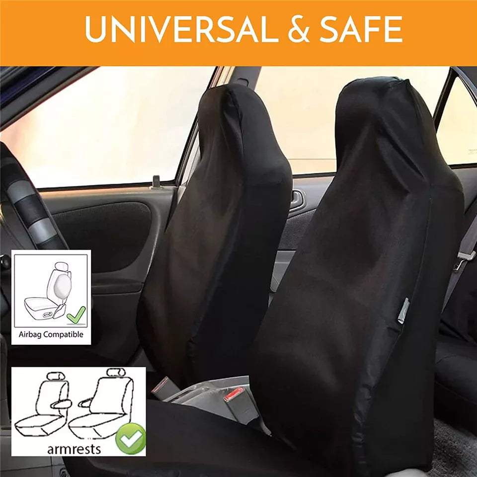 Pet Car Seat Cover | Pair Throw Over Seat Cover | Waterproof Seat Protector Universal