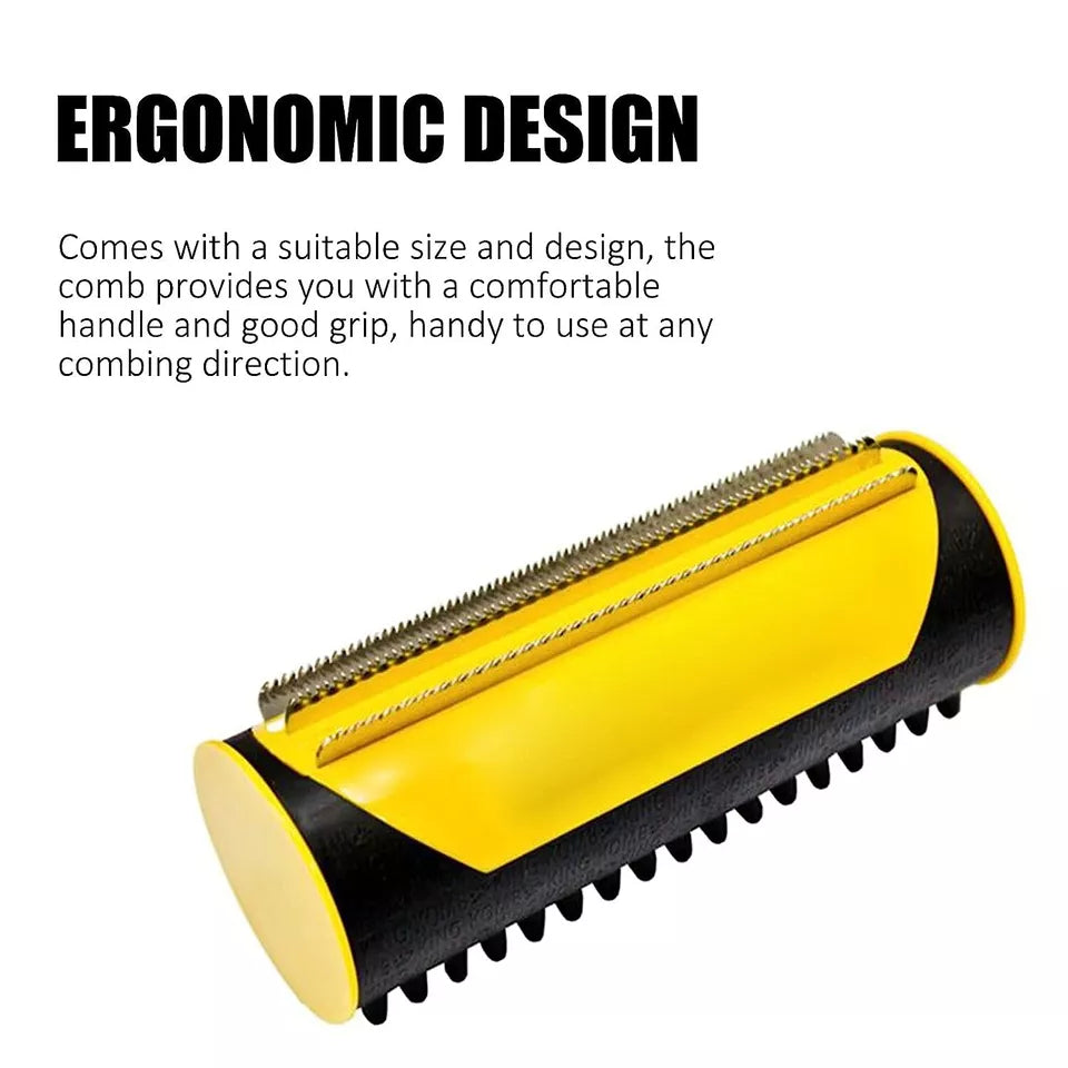 3in1 Deshedding Tool | Dog Cat Horse Pet Grooming Brush Comb | Hair Removal Bristle