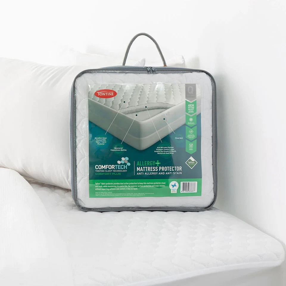 Mattress Protector - Double Size | Tontine Comfortech Comfort Plus | Anti Allergy Protector (Copy) (Copy)
