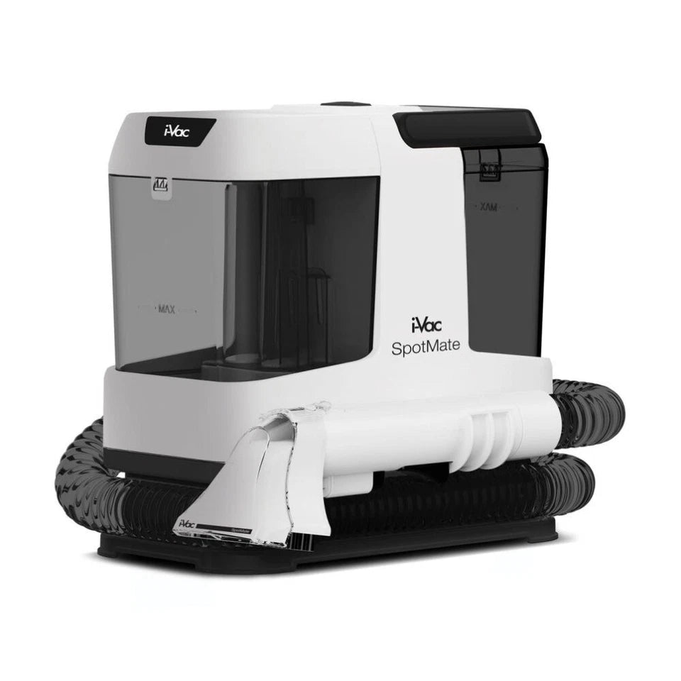 I-Vac SpotMate Spot Cleaner| Self-Clean Nozzle & Upholstery Tool White | Powerful Performance Vacuum