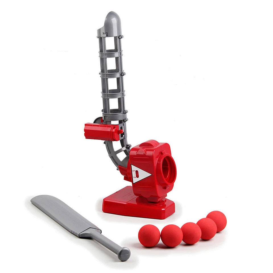 Cricket Soft Ball Bowler/Shooter/Thrower Machine | Incl Bat | Sports Trainer | Practice Perfect Swings | Fun Exercise