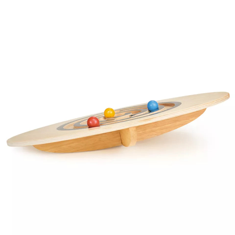 Wood Wobble Balancing Board | Kids/Children 45cm Interactive Toy | Balance/Coordination Toy