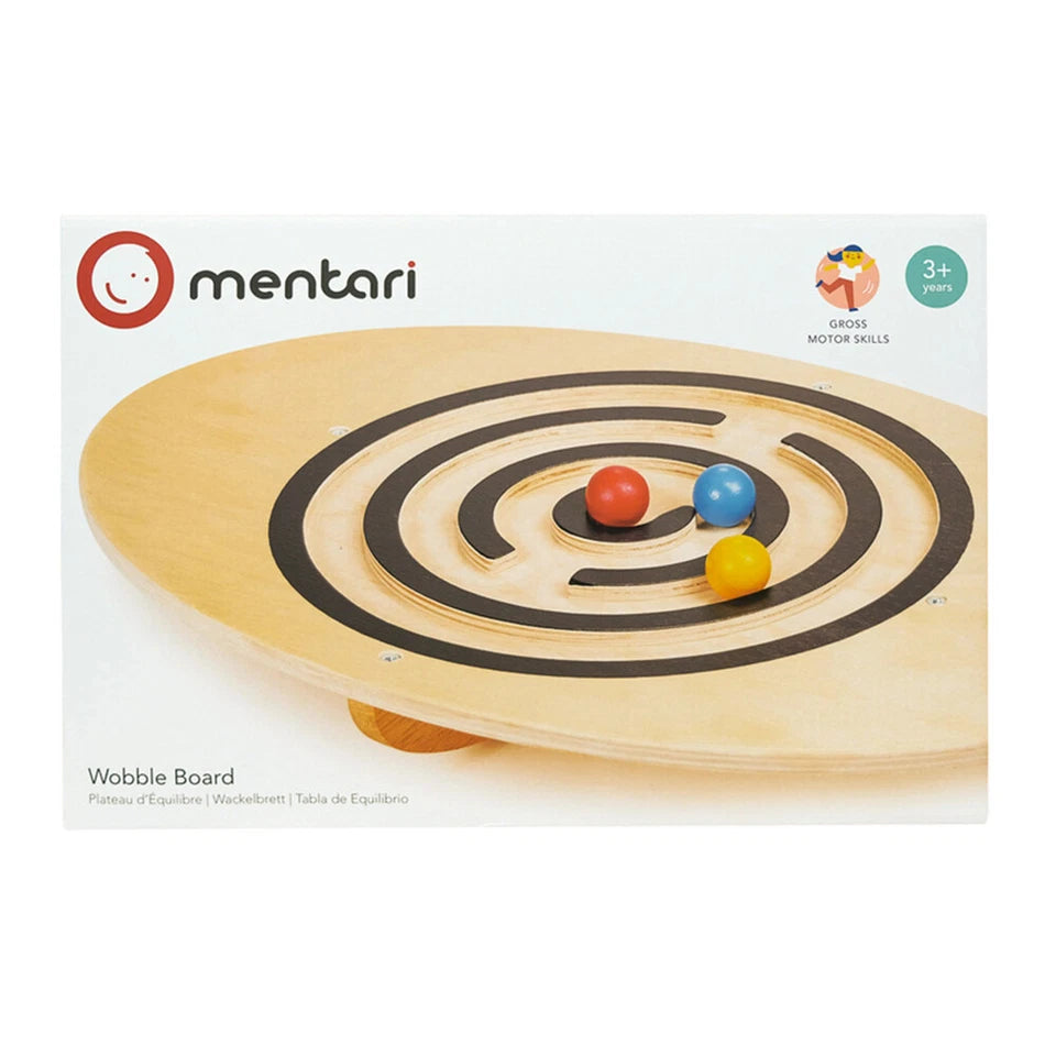 Wood Wobble Balancing Board | Kids/Children 45cm Interactive Toy | Balance/Coordination Toy