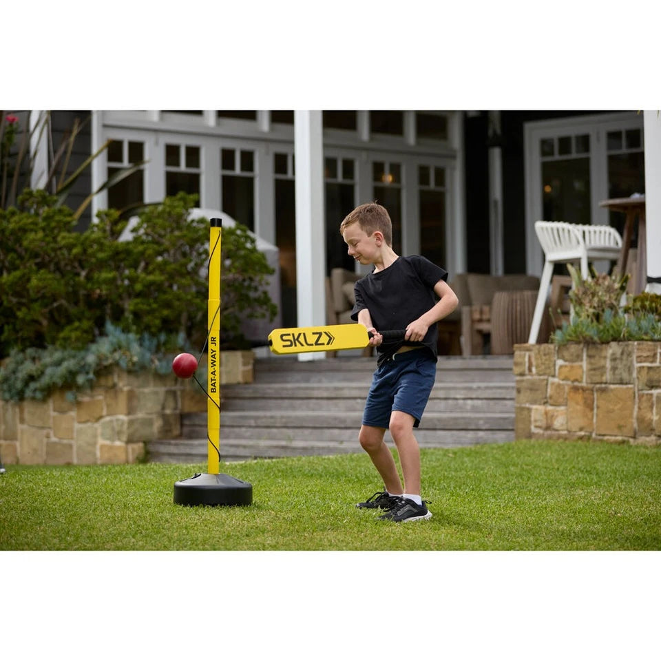 Junior Cricket Swing Trainer | Adjustable Bat-A-Way Equipment | Cricket Practice | Hand Eye Coordination