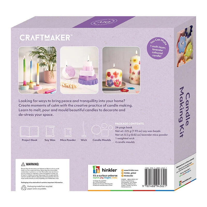 Craft Candle Maker | Candle Making Kit | Classic Art/Craft Activity Set | Meditative Hobby Project