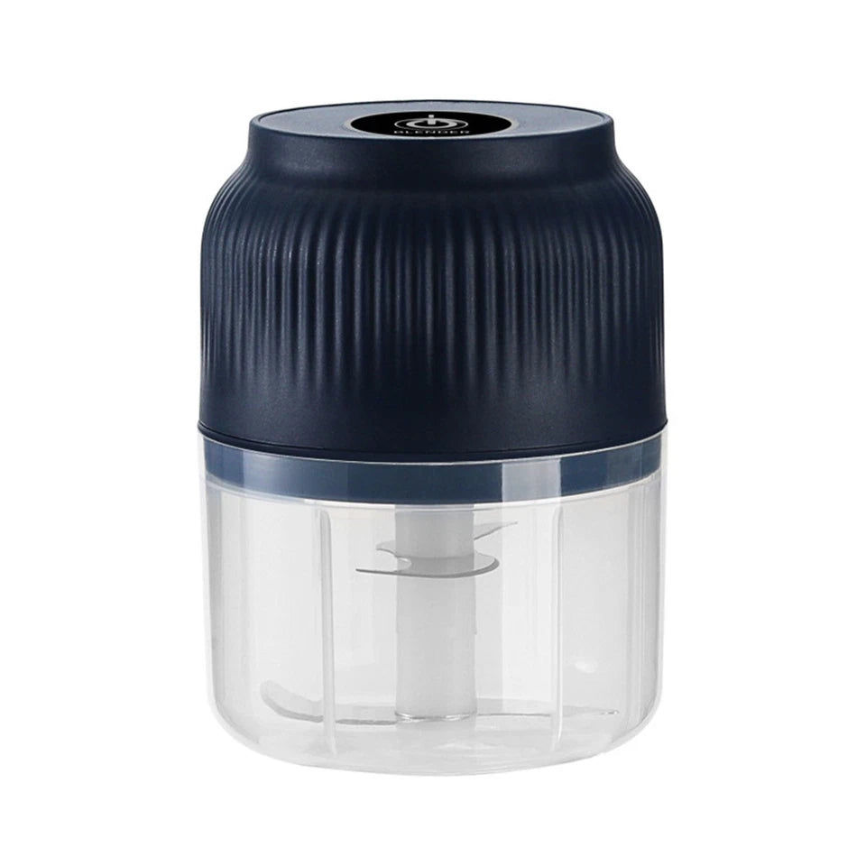 Electric Garlic Chopper | Crusher Food Vegetable Mincer Grinder Blender | HIGH POWER | Blue