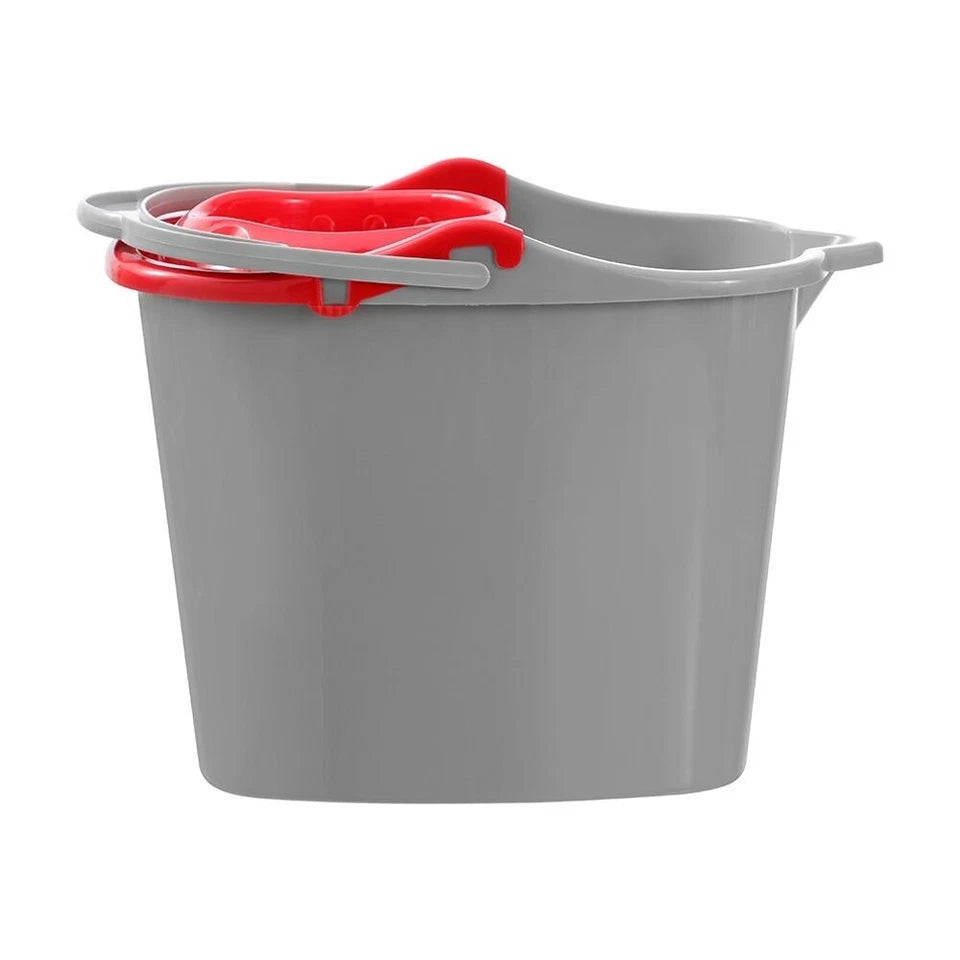 Boxsweden Prime Mop Bucket with Wringer | Capacity 15L 39x28x30cm | Durable for Cleaning 3PK