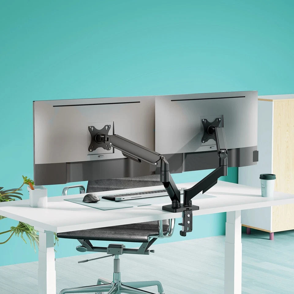 Activiva Ergolife Dual-Screen Mount | Gas Spring Monitor Arm - 17-32" Monitors | Ergonomic Design