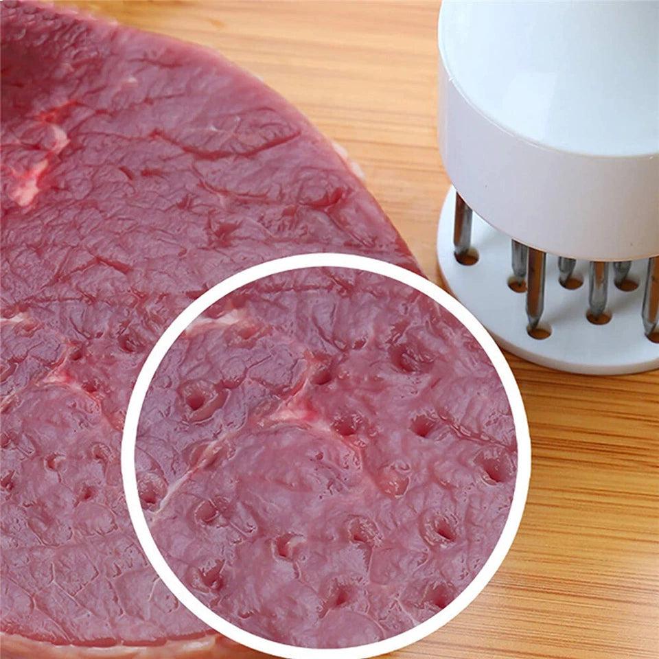 Kitchen Meat Tenderizer Steak Hammer Pin StainlessSteel Prongs Tenderiser - Random Colour