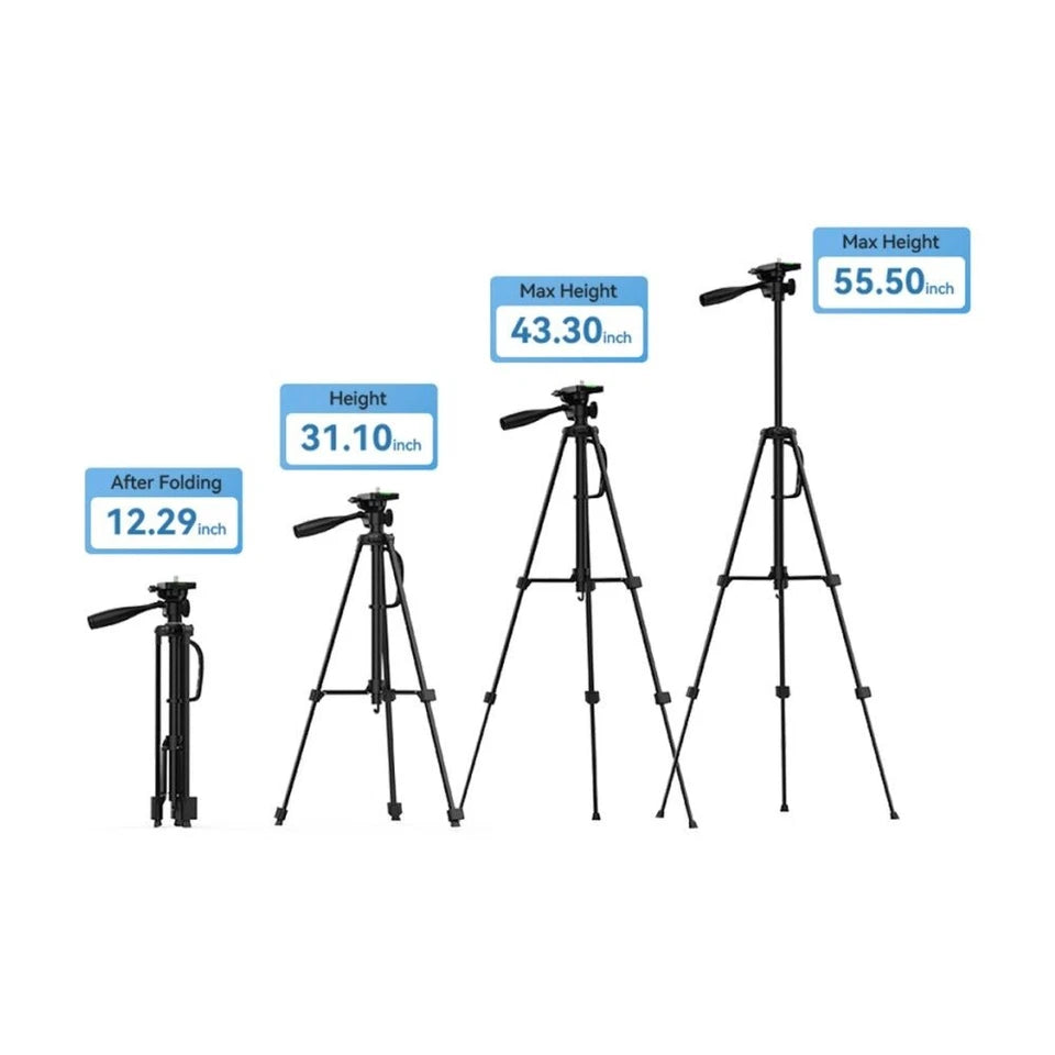 EMEET Adjustable Floor Camera/Smartphone Compatbile Tripod 30-140cm