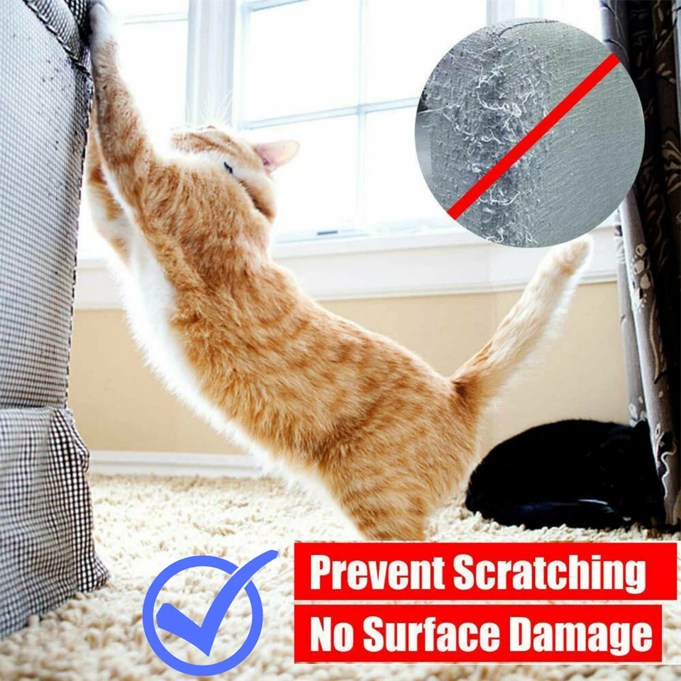 12pcs Cat Sofa Couch Scratch Protector Furniture Walls Guard Pet Anti-Scratching