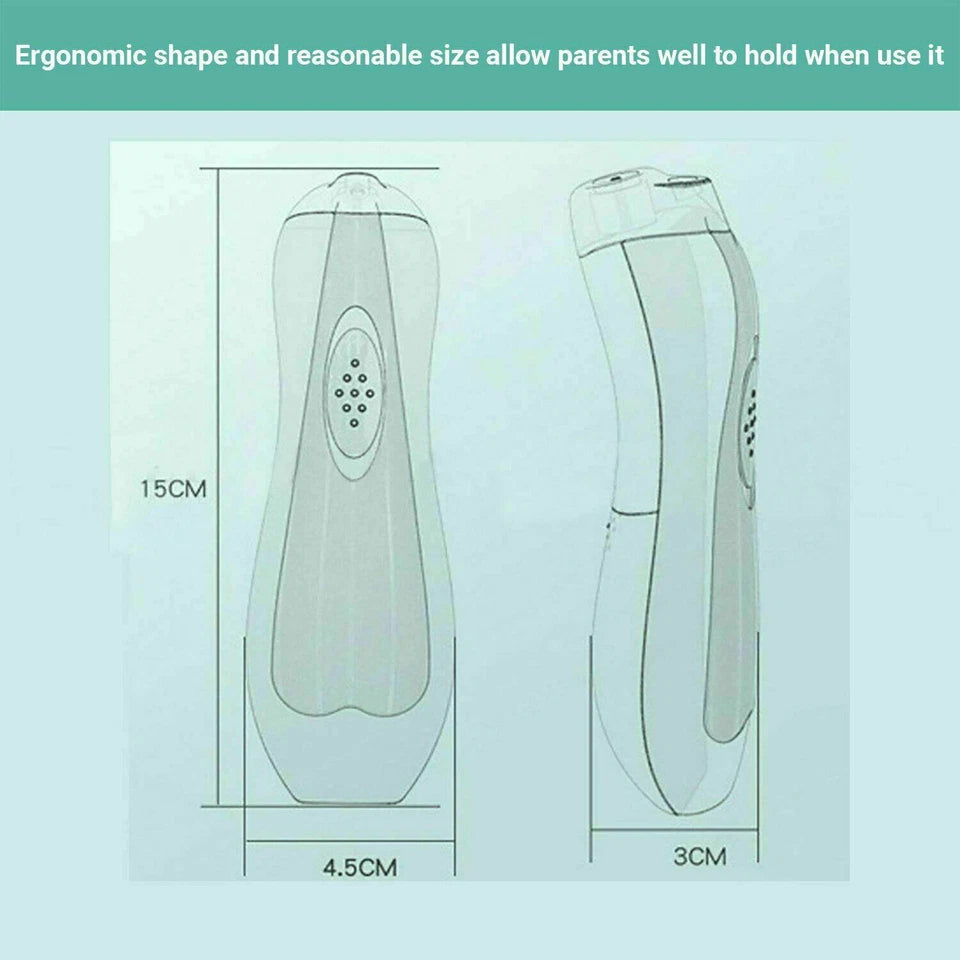 Electric Baby Infant Newborn Nail Trimmer File (Blue) | Safe Grinder Clipper Tools Set | Compact and Lightweight | One Button Activation