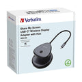 VERBATIM Portable USB-C Wireless 30hz HDMI Adapter Universal Compatible 4K