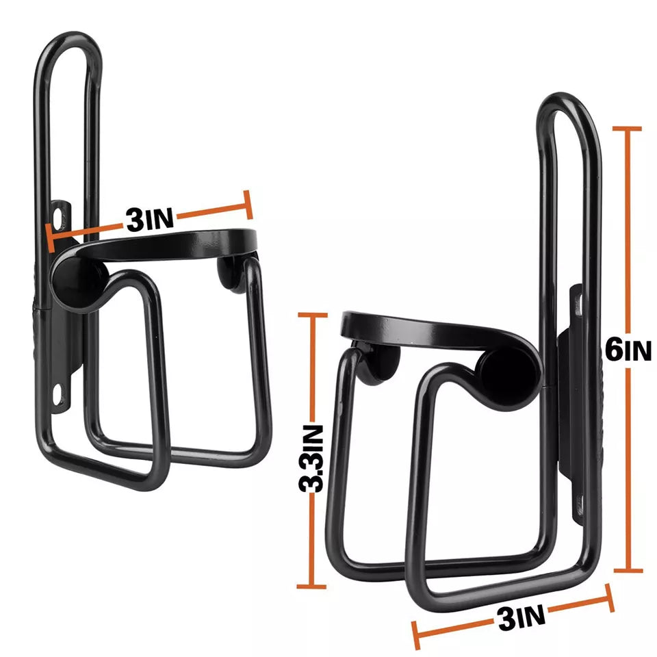 Bicycle Bottle Holder | Aluminum Drink Rack | Mountain Bike and Road Cycling | Water Bottle Cage |